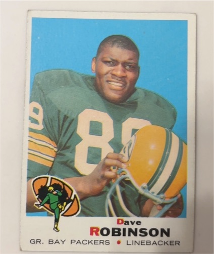 1969 Topps #190 Dave Robinson — front