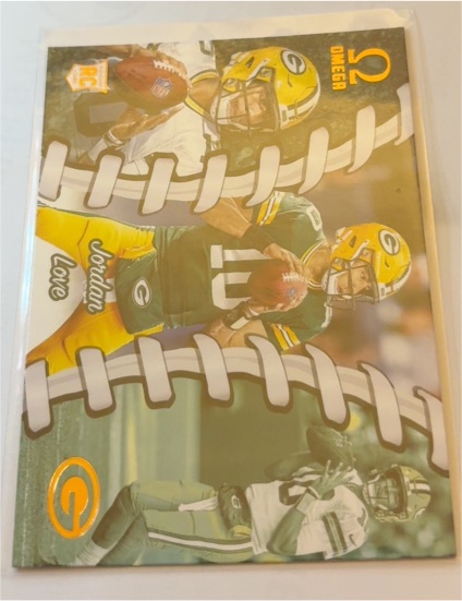 2020 Panini Chronicles NFL Jordan Love Omega Rookie Card RC #O-4 Packers GB — front