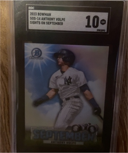 2023 Bowman Chrome #SOS-14 Anthony Volpe Sights on September — front