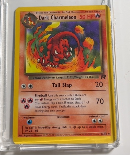 1999 Pokémon Team Rocket #32 Dark Charmeleon — front