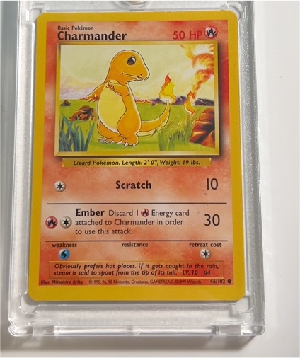 1999 Pokémon Base Set #46 Charmander — front