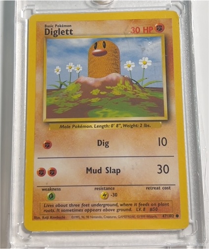 1999 Pokémon Base Set #47 Diglett — front