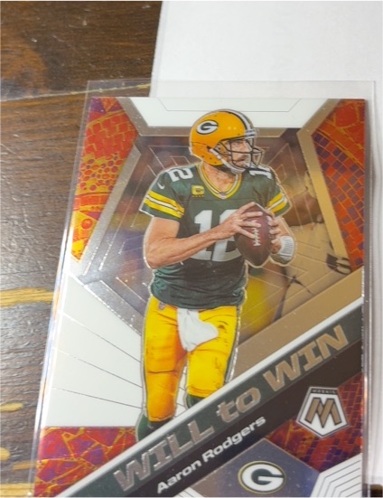 2020 Panini Mosaic #WW11 Aaron Rodgers Will to Win — front