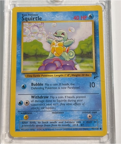 1999 Pokémon #63 Squirtle — front