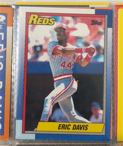 1990 Topps #260 Eric Davis — front