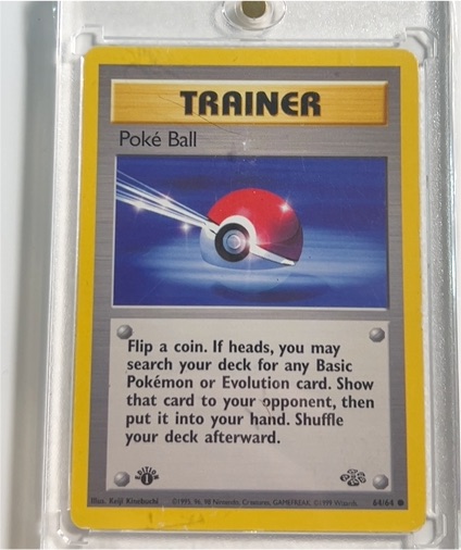 1999 Pokémon Jungle #64 Poke Ball — front