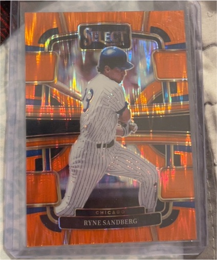 2024 Panini Select Orange Flash Prizm Ryne Sandberg — front