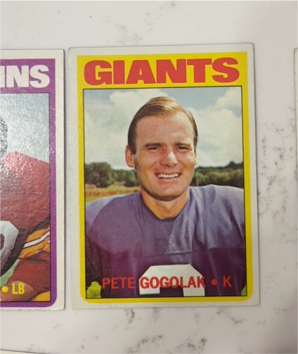 1972 Topps Football #147 Pete Gogolak — front