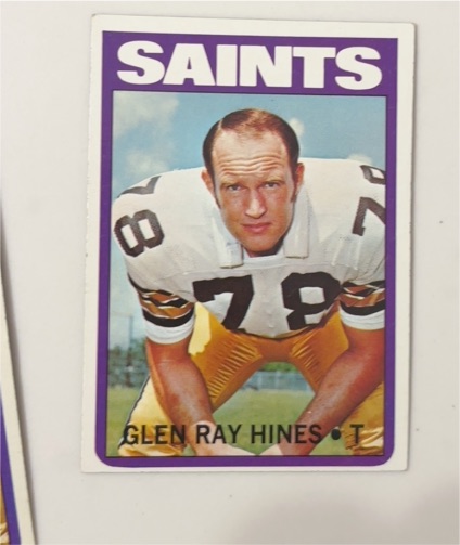 1972 Topps #242 Glen Ray Hines — front