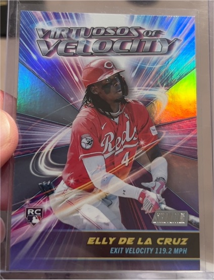 2024 Topps Stadium Club Virtuosos of Velocity #VV-3 Elly De La Cruz — front