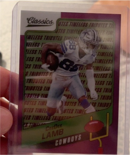 2021 Panini Classics Timeless Tributes Purple #52 CeeDee Lamb — front