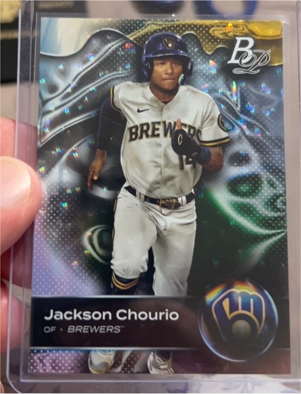 2023 Bowman Platinum Top Prospects #TOP-58 Jackson Chourio — front
