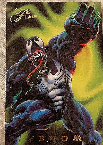 1994 Fleer Flair Marvel Power Blast #7 Venom — front