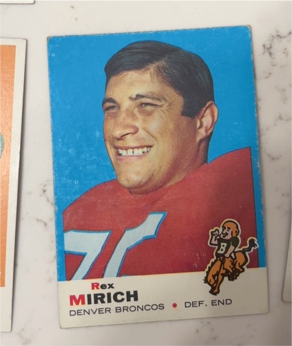1969 Topps #49 Rex Mirich — front