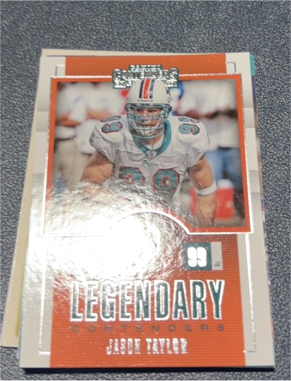 2017 Panini Contenders #96 Jason Taylor Legendary Contenders — front