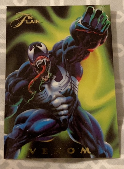 1994 Fleer Flair Marvel Power Blast #7 Venom — front