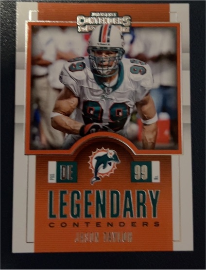 2017 Panini Contenders #LC-2 Jason Taylor Legendary Contenders — front