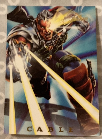 1994 Flair Marvel Power Blast #1 Cable — front