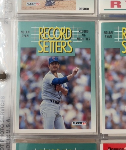 1992 Fleer #682 Nolan Ryan Record Setters — front