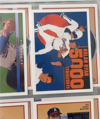 1990 Upper Deck #34 Nolan Ryan 5000 Strikeouts — front