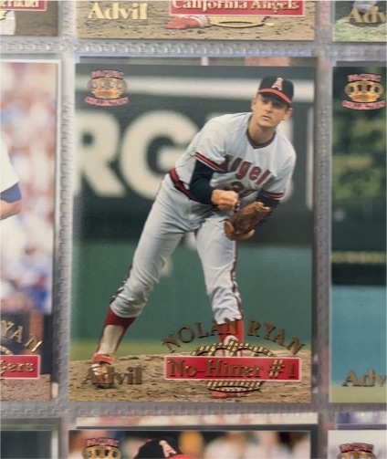 1996 Pacific Advil Nolan Ryan No-Hitter #1 — front