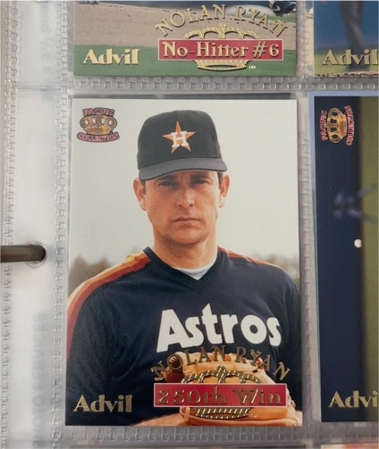 1996 Pacific Advil #13 Nolan Ryan 250th Win — front