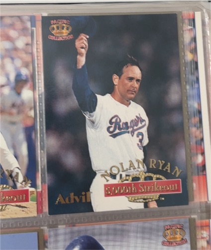 1996 Pacific Collection Advil Nolan Ryan #21 5,000th Strikeout — front