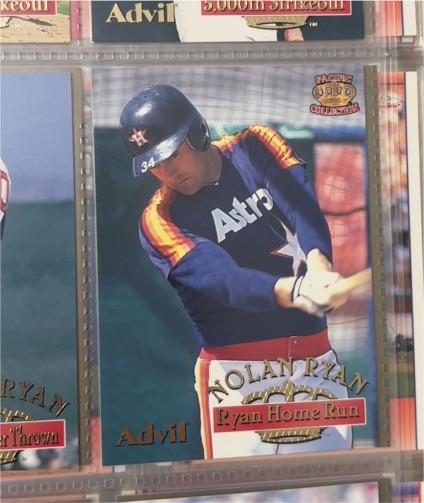1996 Pacific Advil #24 Nolan Ryan — front