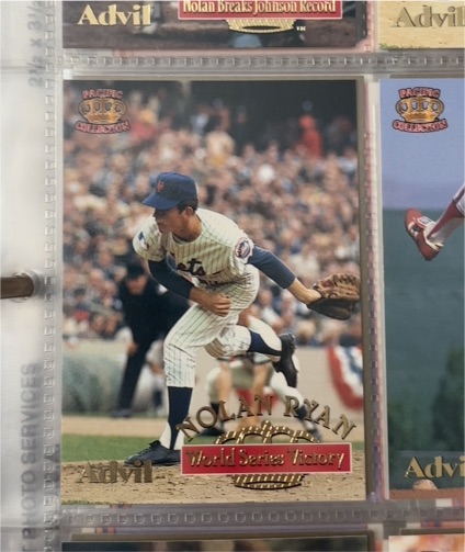 1996 Pacific Collection Advil #22 Nolan Ryan World Series Victory — front