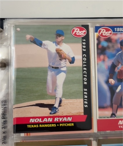 1993 Post #20 Nolan Ryan — front