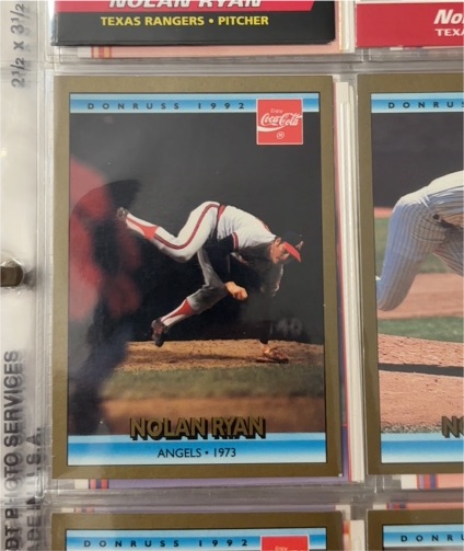 1992 Donruss Coca-Cola #8 Nolan Ryan — front