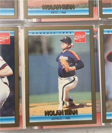 1992 Donruss Coca-Cola #19 Nolan Ryan — front