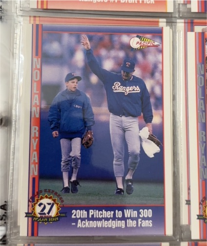 1993 Pacific Nolan Ryan Texas Express 27th Season #27 — front