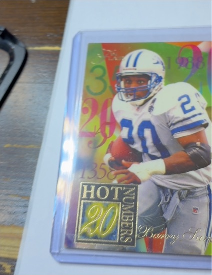 1994 Fleer Ultra Flair Hot Numbers #11 Barry Sanders — front