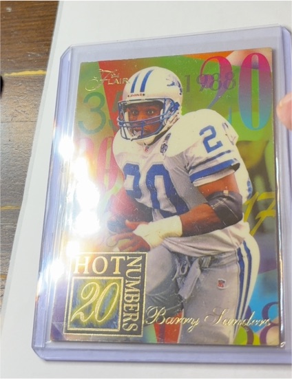 1994 Fleer Flair #11 Barry Sanders Hot Numbers — front