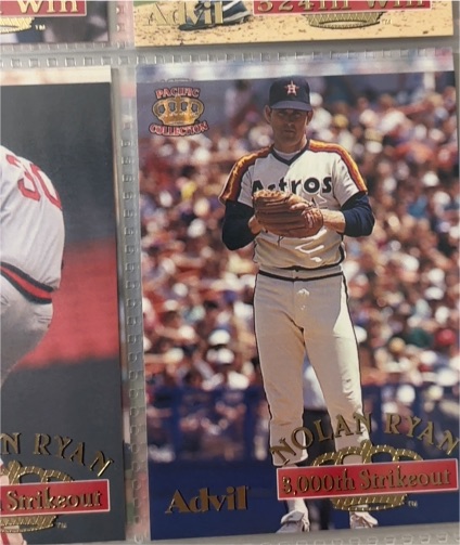 1990 Pacific Collection Nolan Ryan 3,000th Strikeout — front
