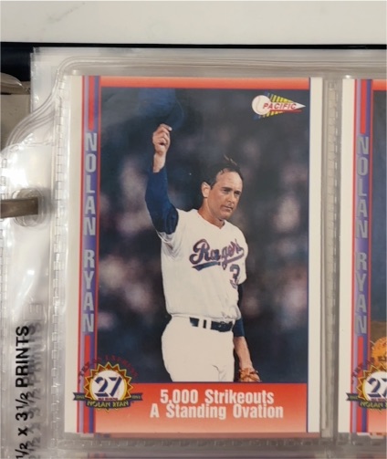 1993 Pacific #59 Nolan Ryan 5,000 Strikeouts A Standing Ovation — front