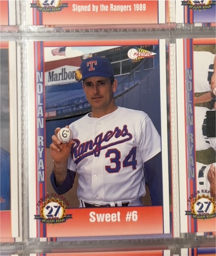 1991 Pacific #64 Nolan Ryan Sweet #6 — front