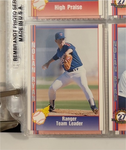 1991 Pacific Nolan Ryan Texas Express #185 Ranger Team Leader — front