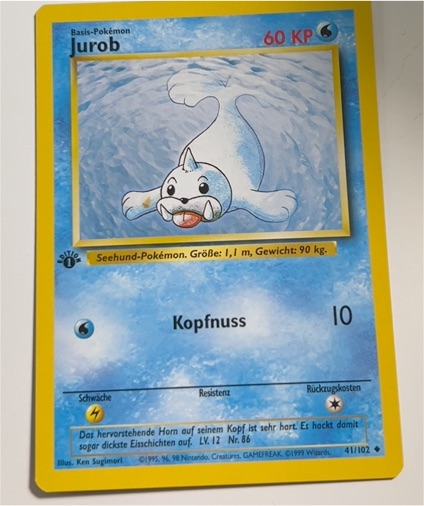 1999 Pokémon Base Set #41 Seel — front