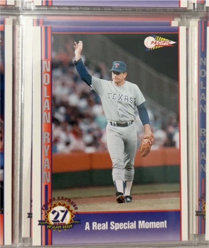 1993 Pacific Nolan Ryan Texas Express #225 — front