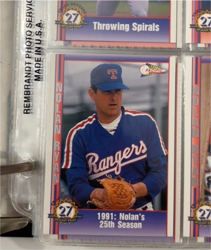 1991 Pacific Nolan Ryan #76 25th Season Texas Rangers — front
