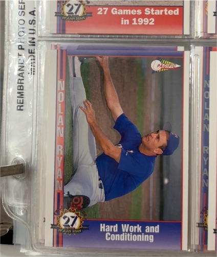1993 Pacific Nolan Ryan 27 Seasons #27 — front