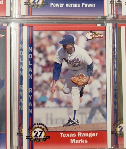1993 Pacific Texas Express #236 Nolan Ryan Texas Ranger Marks — front