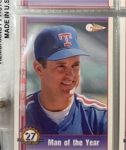1992 Pacific Nolan Ryan Texas Express II #173 Man of the Year — front