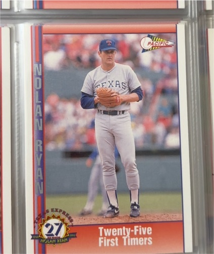 1993 Pacific Texas Express #193 Nolan Ryan Twenty-Five First Timers — front