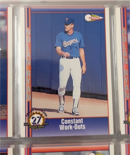 1992 Pacific Nolan Ryan Texas Express II #195 Constant Work-Outs — front