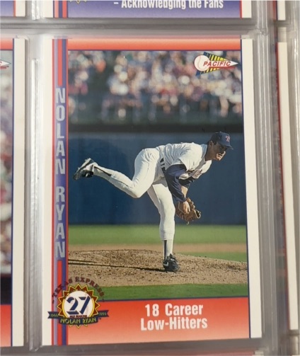 1993 Pacific Nolan Ryan Texas Express #221 — front
