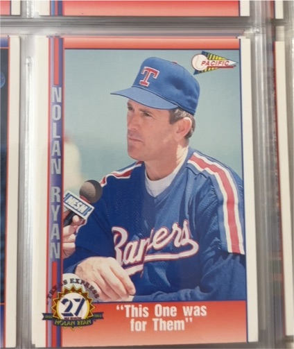 1991 Pacific Texas Express #214 Nolan Ryan — front