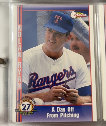 1991 Pacific Nolan Ryan Texas Express #96 A Day Off From Pitching — front